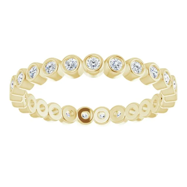 0.37 ct. Round Diamond Bezel Set Eternity Band