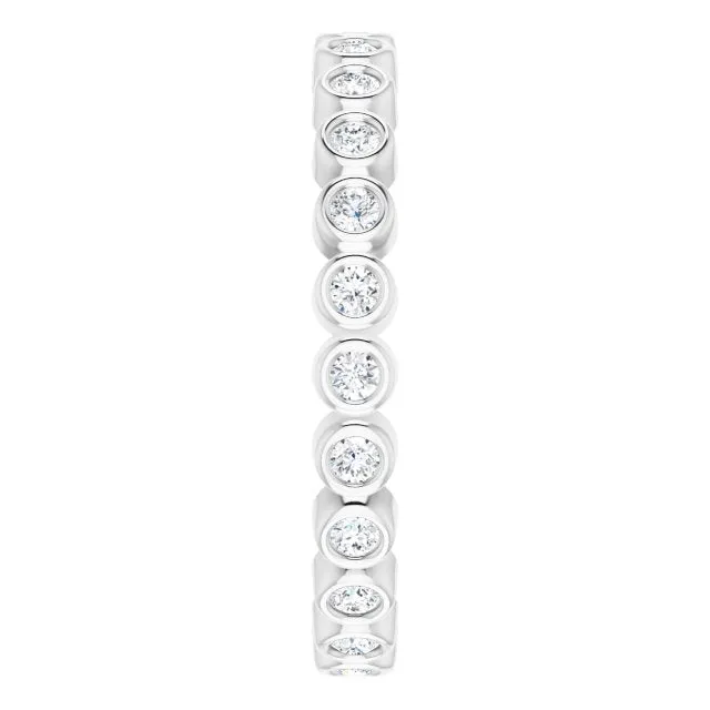0.37 ct. Round Diamond Bezel Set Eternity Band