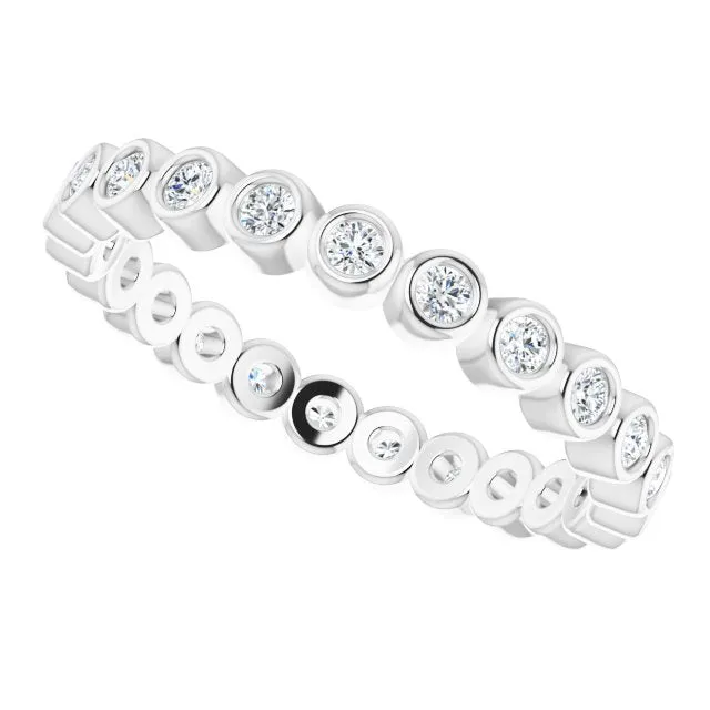 0.37 ct. Round Diamond Bezel Set Eternity Band