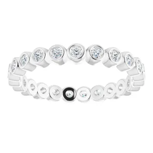 0.37 ct. Round Diamond Bezel Set Eternity Band