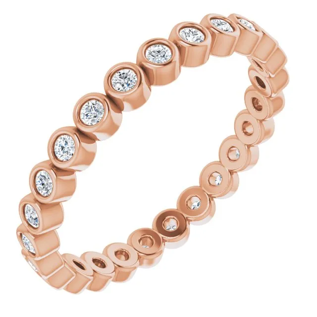 0.37 ct. Round Diamond Bezel Set Eternity Band