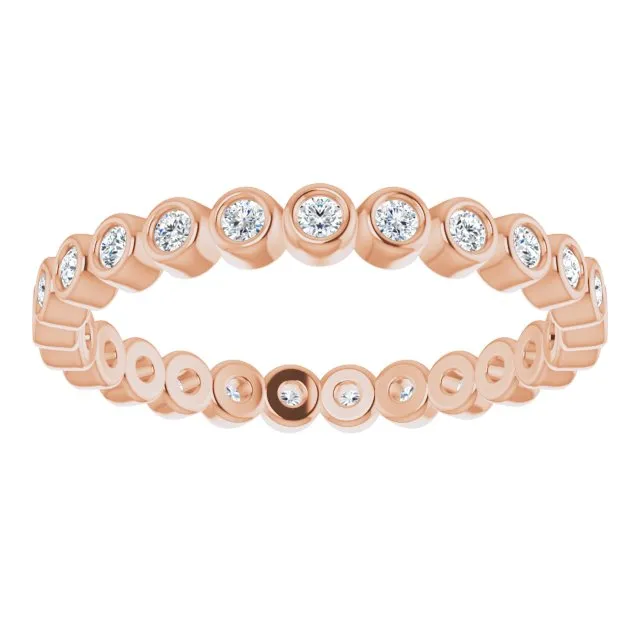 0.37 ct. Round Diamond Bezel Set Eternity Band