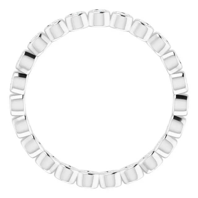 0.37 ct. Round Diamond Bezel Set Eternity Band