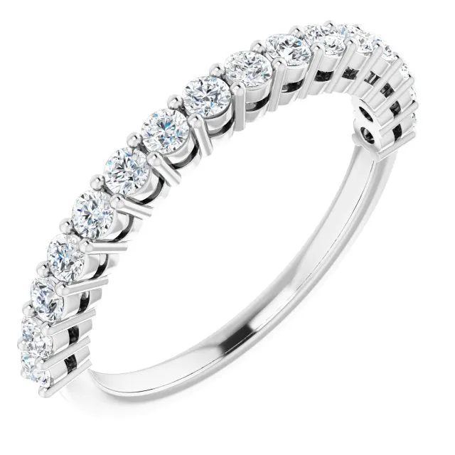 0.48 ct. Round Cut Diamond Wedding Band