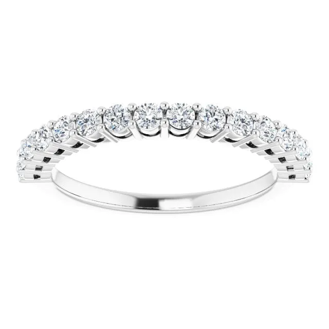 0.48 ct. Round Cut Diamond Wedding Band