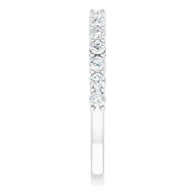 0.48 ct. Round Cut Diamond Wedding Band