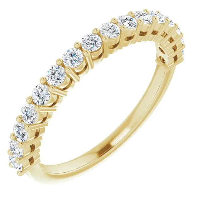 0.48 ct. Round Cut Diamond Wedding Band