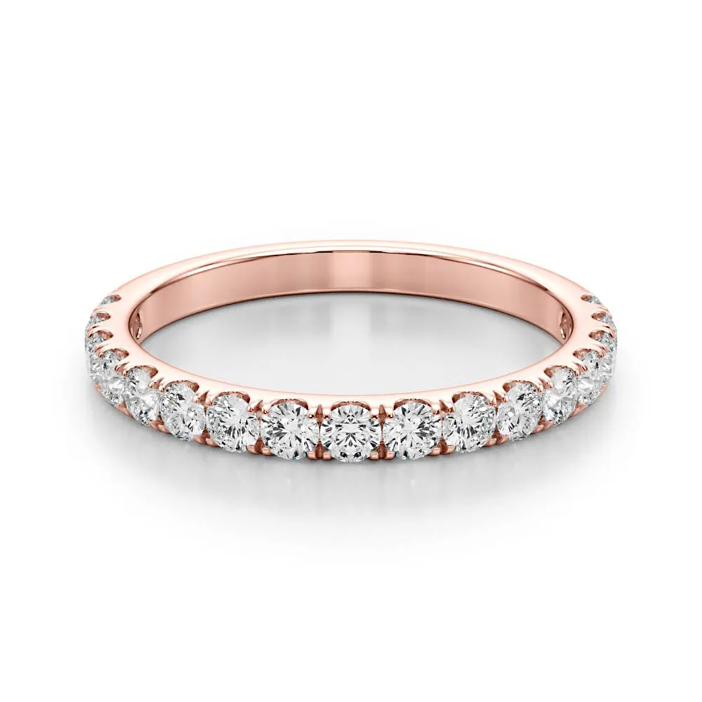 0.50 ct. Common Prong Round Diamond Wedding Ring