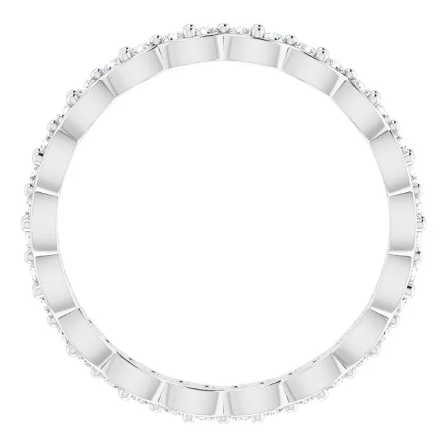 0.54 ct. Round Diamond Stackable Eternity Band