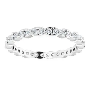 0.54 ct. Round Diamond Stackable Eternity Band
