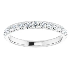 0.62 ct. Round Cut Diamond Comfort Fit Wedding Band