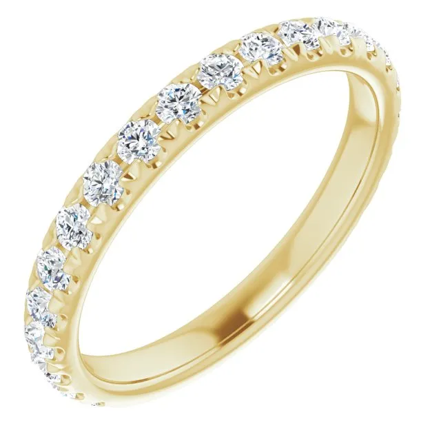 0.62 ct. Round Cut Diamond Comfort Fit Wedding Band