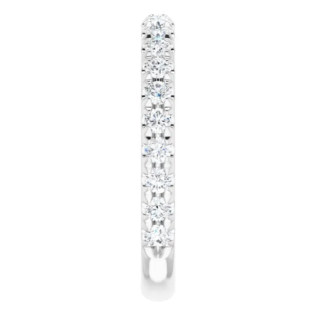 0.62 ct. Round Cut Diamond Comfort Fit Wedding Band