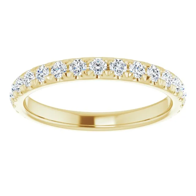0.62 ct. Round Cut Diamond Comfort Fit Wedding Band