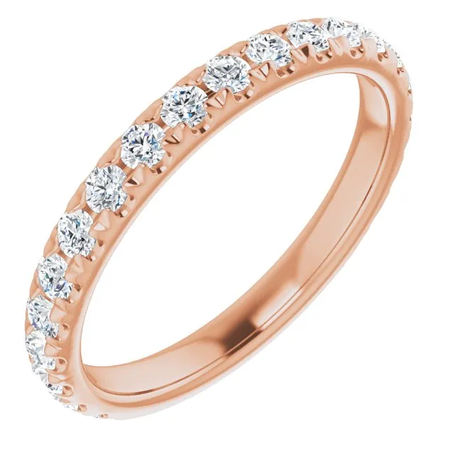 0.62 ct. Round Cut Diamond Comfort Fit Wedding Band
