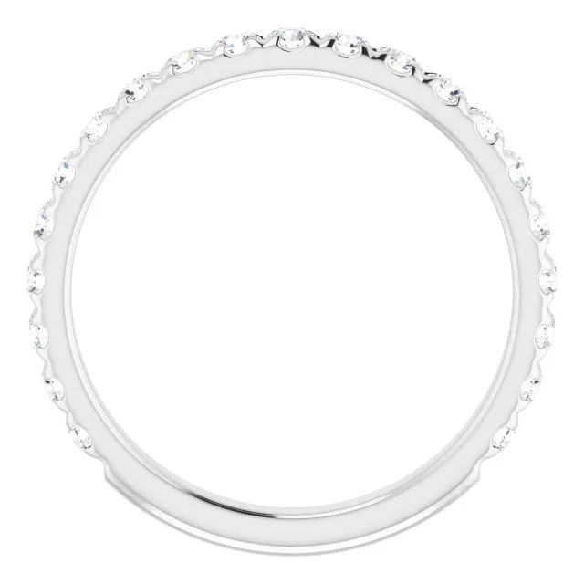 0.62 ct. Round Cut Diamond Comfort Fit Wedding Band