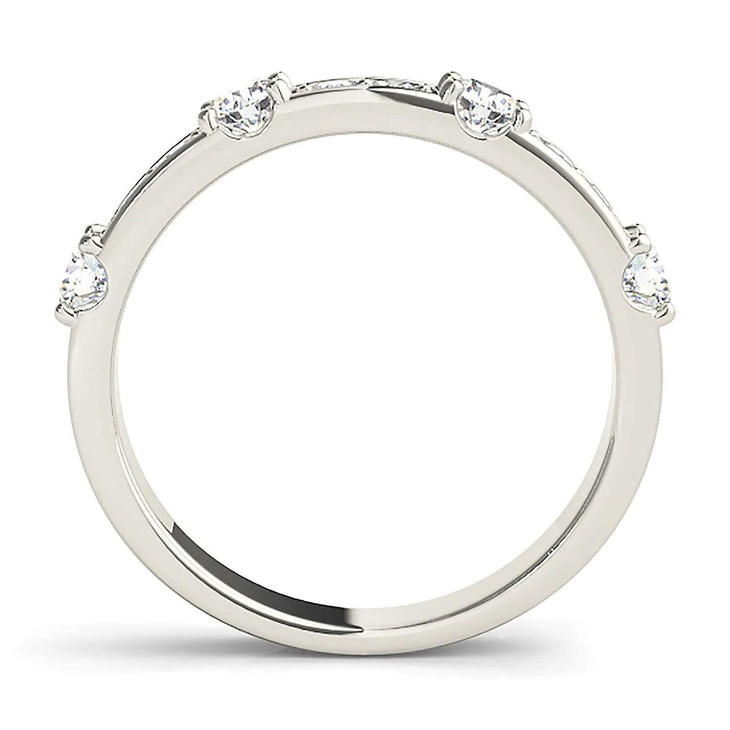 0.65 ctw. Round Diamond Wedding Band