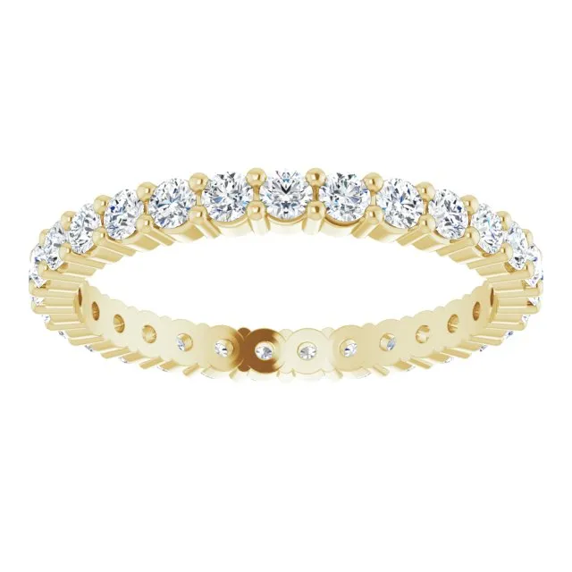 0.87 ct. Round Diamond Delicate Eternity Band