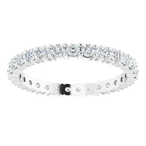 0.87 ct. Round Diamond Delicate Eternity Band
