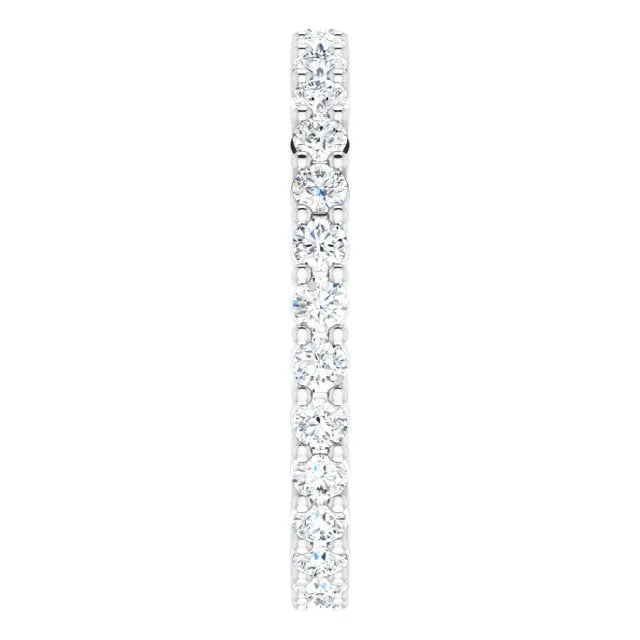 0.87 ct. Round Diamond Delicate Eternity Band
