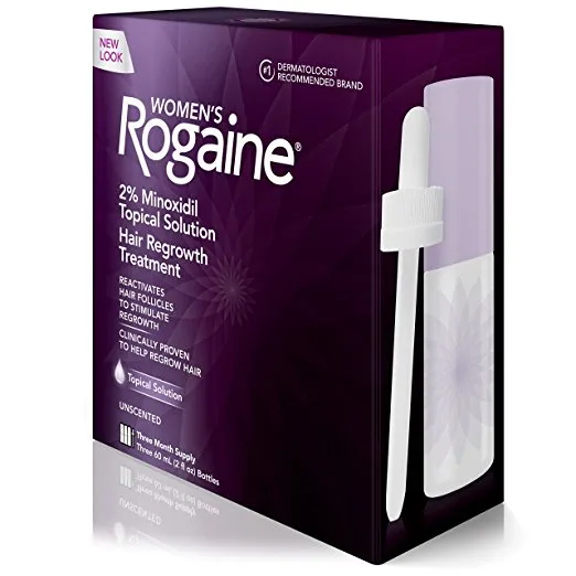 1 Month Supply Women's Rogaine Treatment for Hair Loss and Hair Thinning Minoxidil Solution