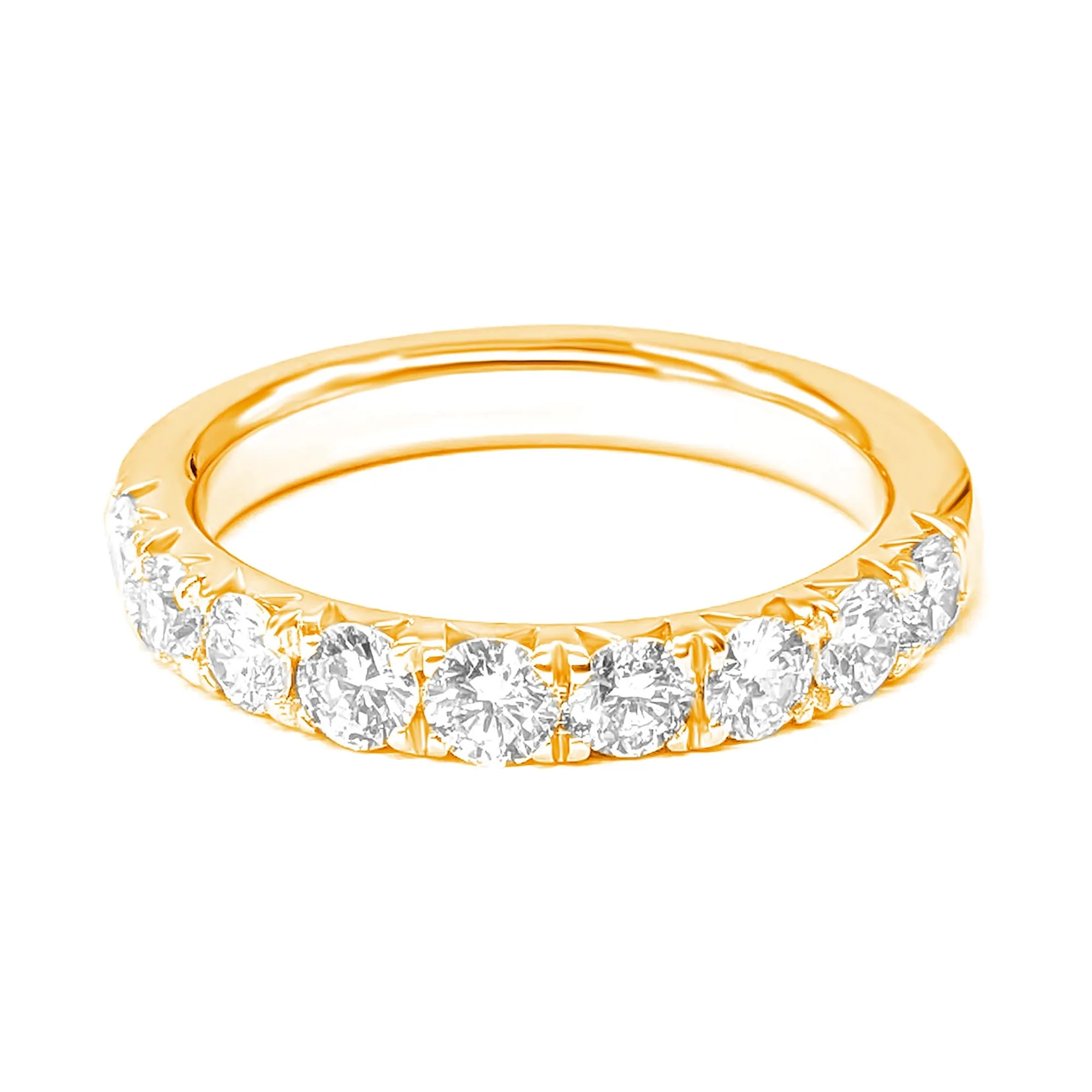 1.00 ct. French Pave Set Round Diamond Wedding Band