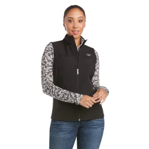 10020762 Ariat Women's Team Softshell Vest-Black