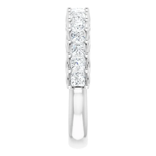 1.20 ct. Princess Cut Diamond Wedding Band