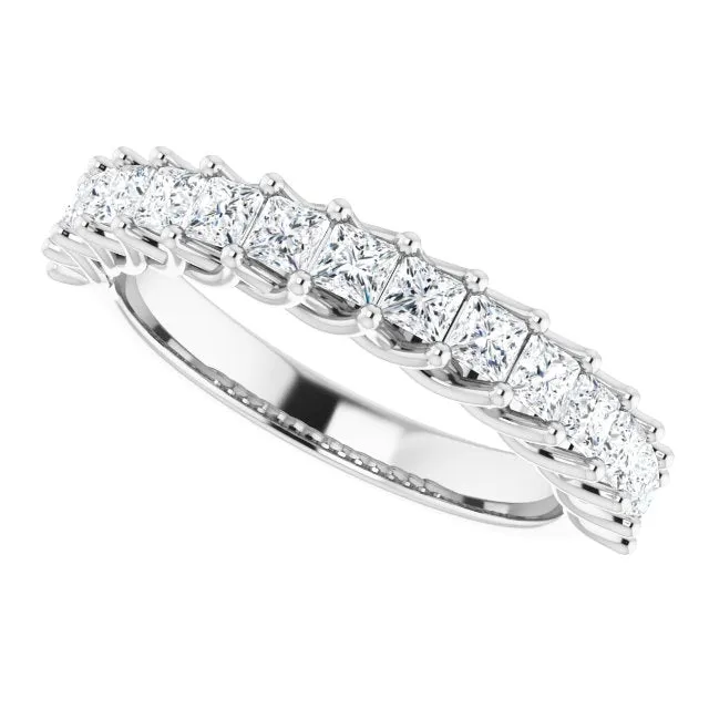 1.20 ct. Princess Cut Diamond Wedding Band