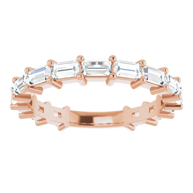 1.25 ct. Straight Baguette Cut Diamond Wedding Band