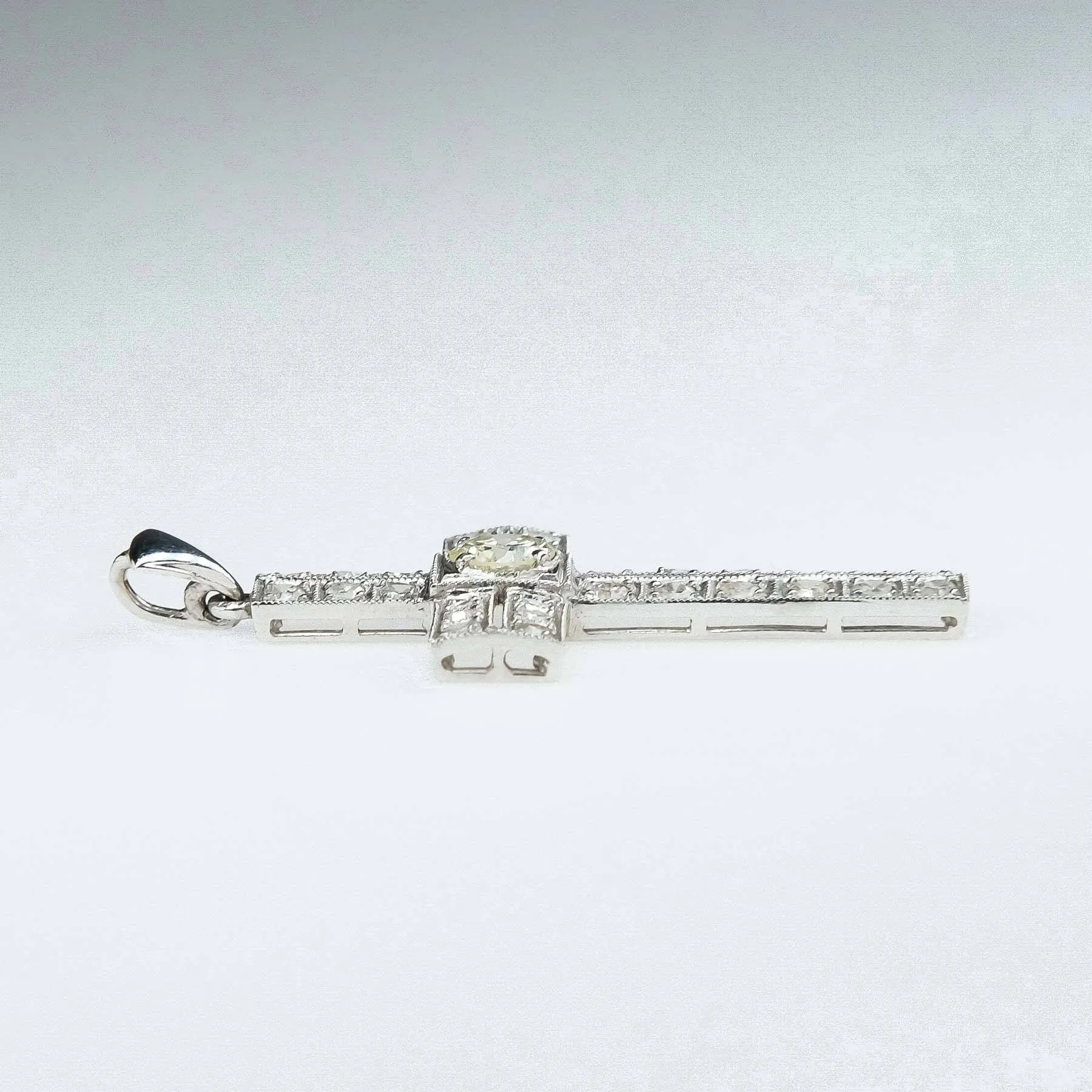 1.25ctw Diamond Accented Religious Cross Pendant in 950 Platinum