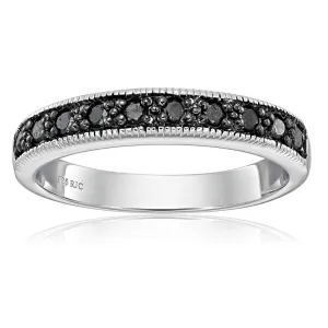 1/4 cttw Black Diamond Wedding Band