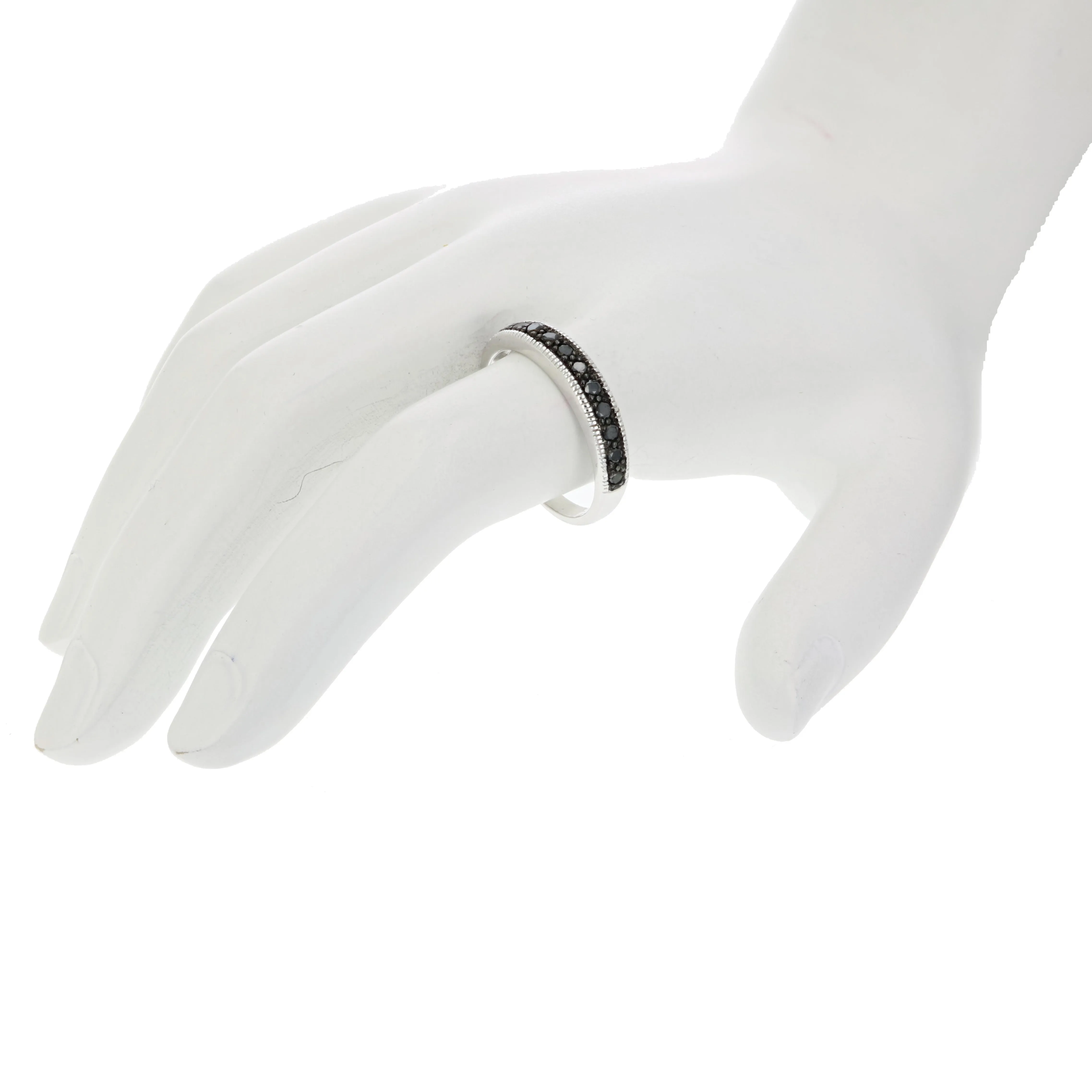 1/4 cttw Black Diamond Wedding Band
