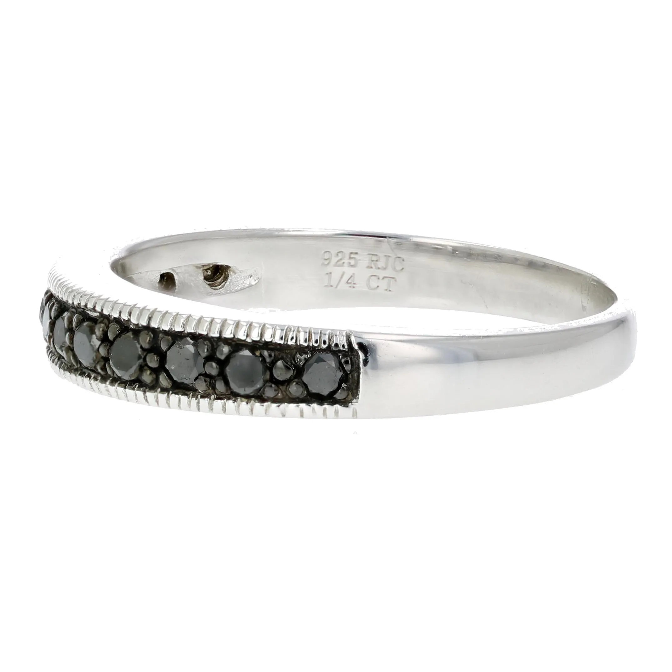 1/4 cttw Black Diamond Wedding Band