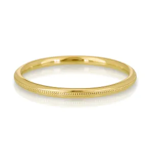 1.5mm Round Milgrain Band