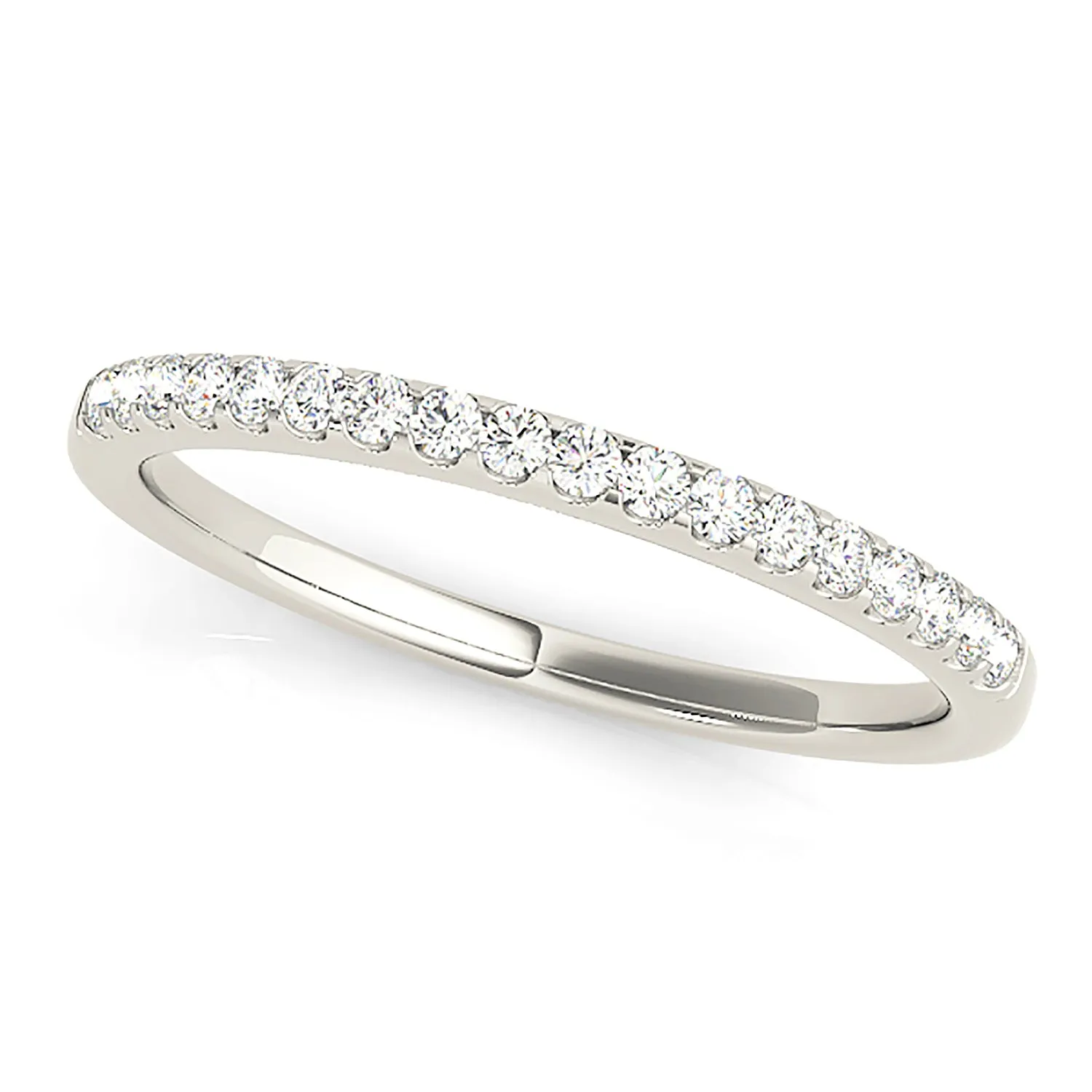 1.70 ctw. Round Diamond Wedding Band Pave Set Anniversary Ring