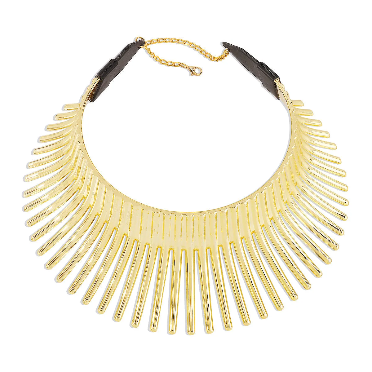18K Gold-Plated Spike Choker