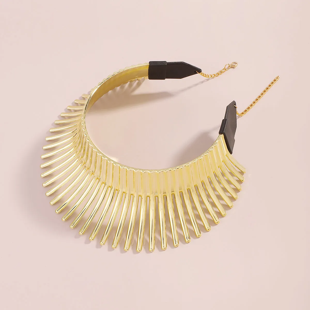 18K Gold-Plated Spike Choker