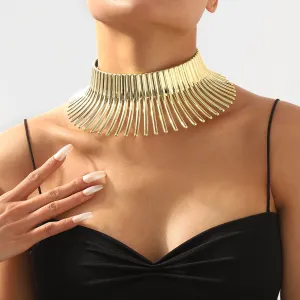 18K Gold-Plated Spike Choker