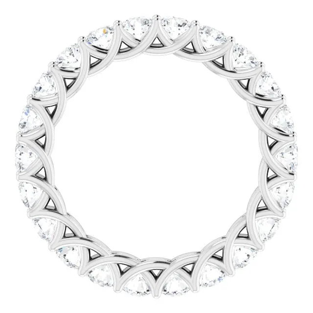 2.20 ct. Round Diamond Trellis Eternity Band