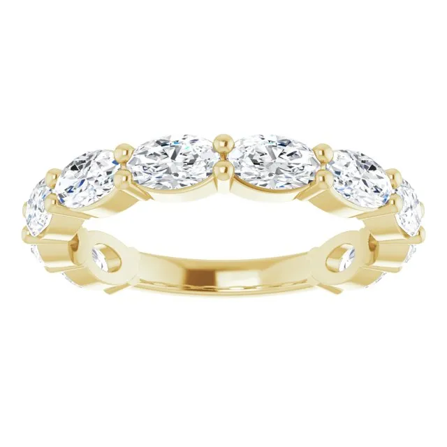 2.21 ct. Oval Cut Diamond Wedding Band