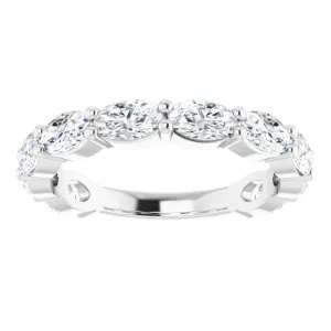 2.21 ct. Oval Cut Diamond Wedding Band