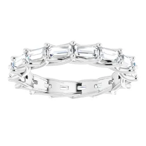 2.24 ct. Straight Baguette Diamond Eternity Band