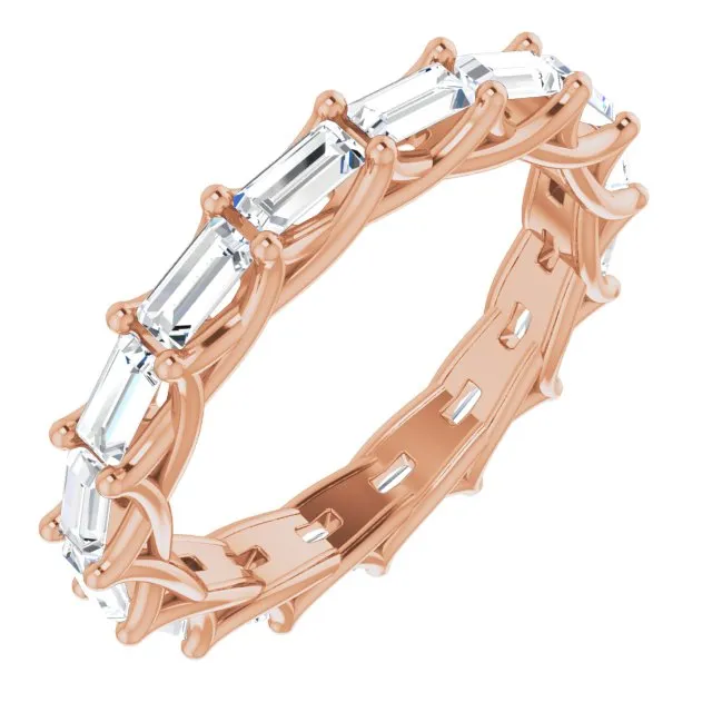 2.24 ct. Straight Baguette Diamond Eternity Band