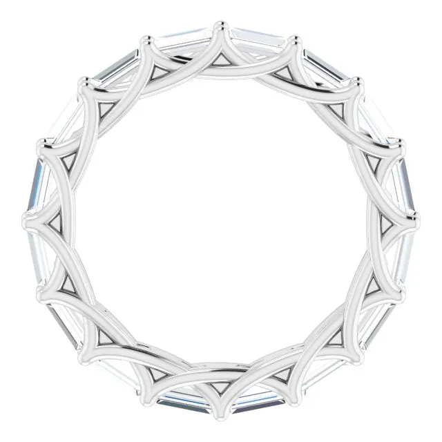 2.24 ct. Straight Baguette Diamond Eternity Band