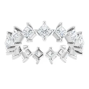 2.25 ct. Princess Diamond Eternity Band