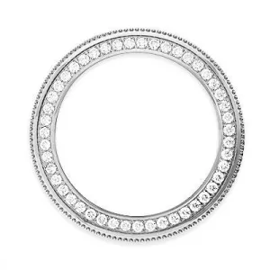 2.5 Carats Round Custom Earth Mined Diamond Bezel Fit To Rolex Datejust Watch