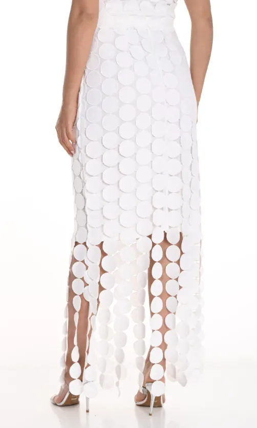 258725U - Circles Fringe Skirt