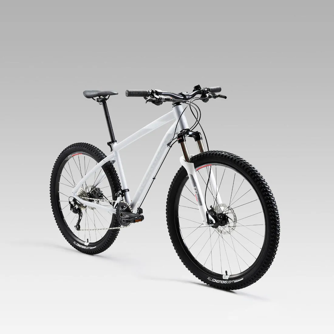 27.5 Inch WOMEN'S MOUNTAIN BIKE ROCKRIDER ST 540 - Grey