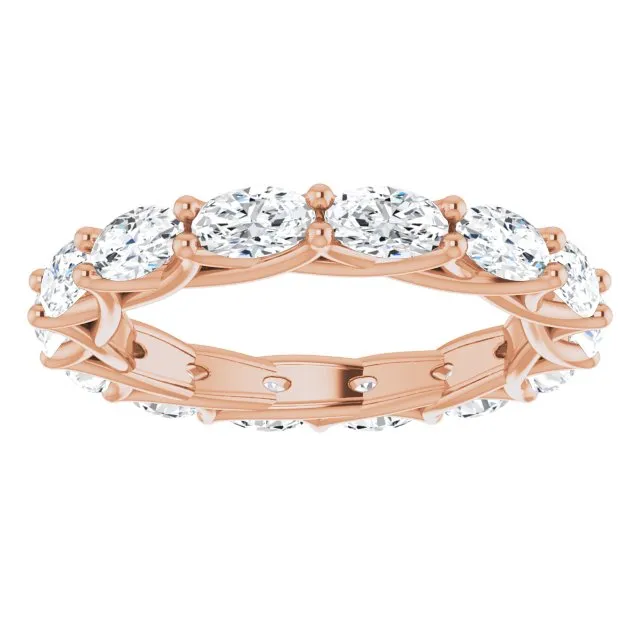 2.94 ct. Oval Diamond Trellis Eternity Band